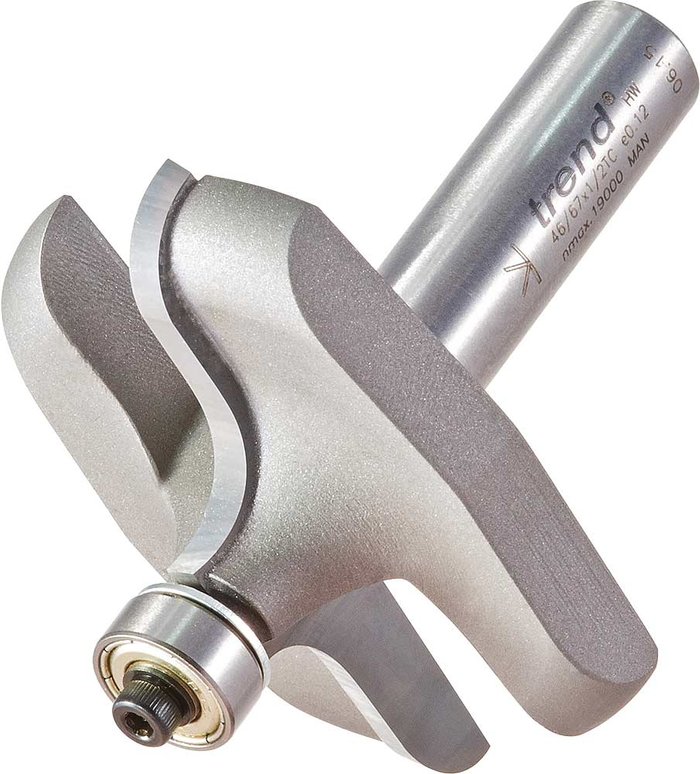 Tooled Up | Trend Trend Bearing Guided Ogee Router Cutter 63mm 20mm 1/2 Trend Trend Bearing Guided Ogee Router Cutter 63mm 20mm 1/2