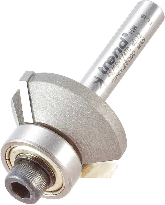 Tooled Up | Trend Trend Bearing Guided Bevel Trimmer Router Cutter 27mm 9mm 1/4 Trend Trend Bearing Guided Bevel Trimmer Router Cutter 27mm 9mm 1/4