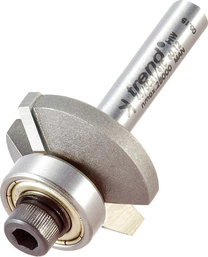 Tooled Up | Trend Trend Bearing Guided Bevel Trimmer Router Cutter 27mm 7mm 1/4 Trend Trend Bearing Guided Bevel Trimmer Router Cutter 27mm 7mm 1/4
