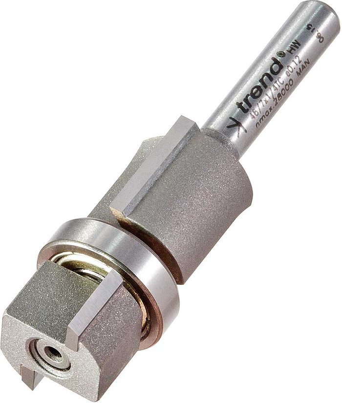 Tooled Up | Trend Trend Bearing Guided Double Trim Router Cutter 18mm 15mm 1/4 Trend Trend Bearing Guided Double Trim Router Cutter 18mm 15mm 1/4