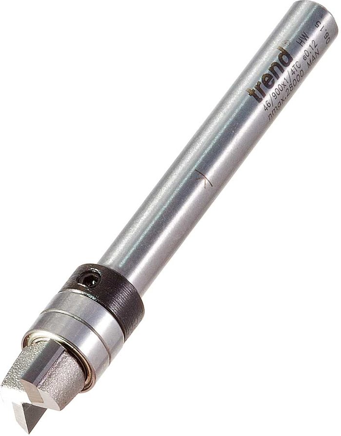 Tooled Up | Trend Trend Bearing Guided Template Profiler Router Cutter 9.5mm 6.35mm 1/4 Trend Trend Bearing Guided Template Profiler Router Cutter 9.5mm 6.35mm 1/4