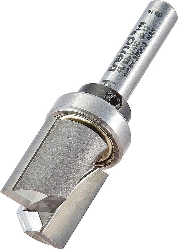 Tooled Up | Trend Trend Bearing Guided Template Profiler Router Cutter 15.9mm 19mm 1/4 Trend Trend Bearing Guided Template Profiler Router Cutter 15.9mm 19mm 1/4