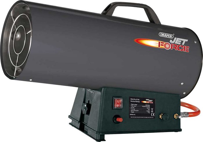 Tooled Up | Draper Draper Jet Force Propane Space Heater (136,000 BTU/40 kW) Draper Draper Jet Force Propane Space Heater (136,000 BTU/40 kW)