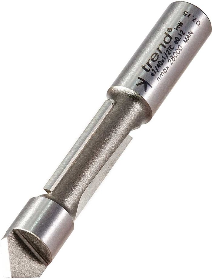 Tooled Up | Trend Trend Pierce and Trim Two Flute Router Cutter 12.7mm 30mm 1/2 Trend Trend Pierce and Trim Two Flute Router Cutter 12.7mm 30mm 1/2