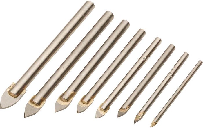 Tooled Up | Draper Draper Expert 8 Piece Tile and Glass Drill Bit Set Draper Draper Expert 8 Piece Tile and Glass Drill Bit Set