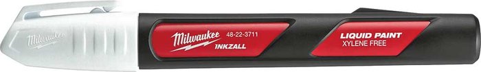 Tooled Up | Milwaukee Milwaukee Inkzall Liquid Paint Marker White Milwaukee Milwaukee Inkzall Liquid Paint Marker White