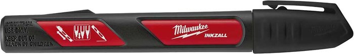 Tooled Up | Milwaukee Milwaukee Inkzall Liquid Paint Marker Black Milwaukee Milwaukee Inkzall Liquid Paint Marker Black