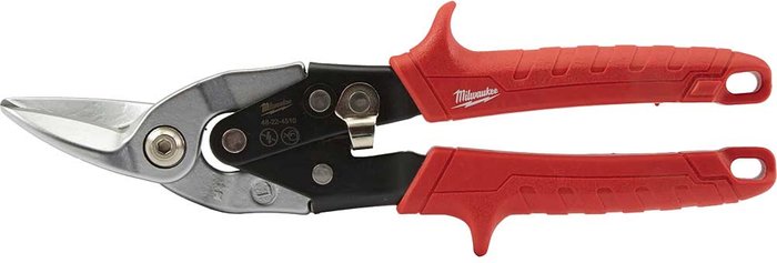 Tooled Up | Milwaukee Milwaukee Metal Compound Aviation Snips Left Cut 250mm Milwaukee Milwaukee Metal Compound Aviation Snips Left Cut 250mm
