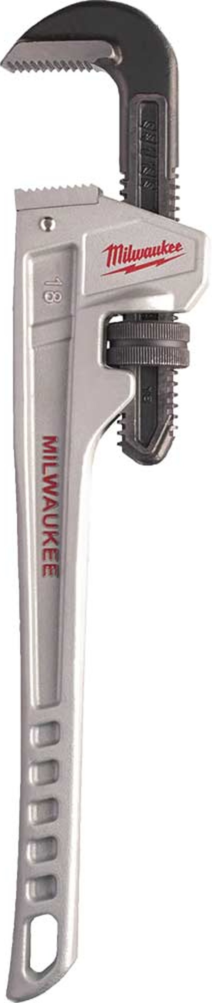 Tooled Up | Milwaukee Milwaukee Aluminium Pipe Wrench 450mm Milwaukee Milwaukee Aluminium Pipe Wrench 450mm