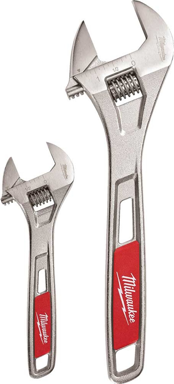 Tooled Up | Milwaukee Milwaukee 2 Piece Adjustable Wrench Set Milwaukee Milwaukee 2 Piece Adjustable Wrench Set