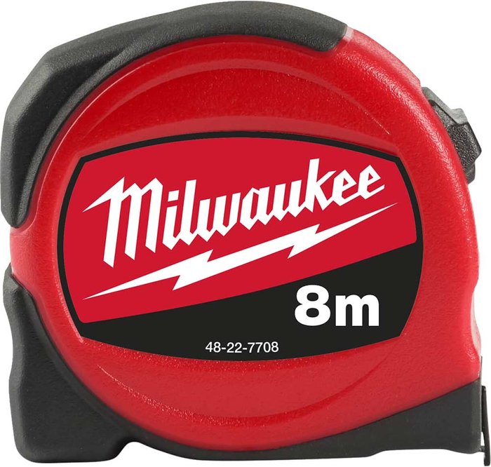 Tooled Up | Milwaukee Milwaukee Slimline Tape Measure Metric 8m 25mm Milwaukee Milwaukee Slimline Tape Measure Metric 8m 25mm