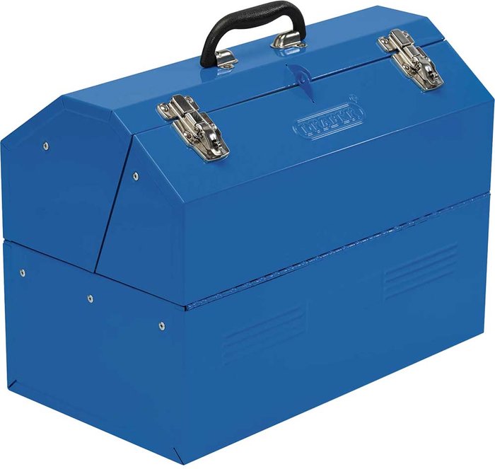 Tooled Up | Draper Draper Metal Barn Tool Box 475mm Draper Draper Metal Barn Tool Box 475mm