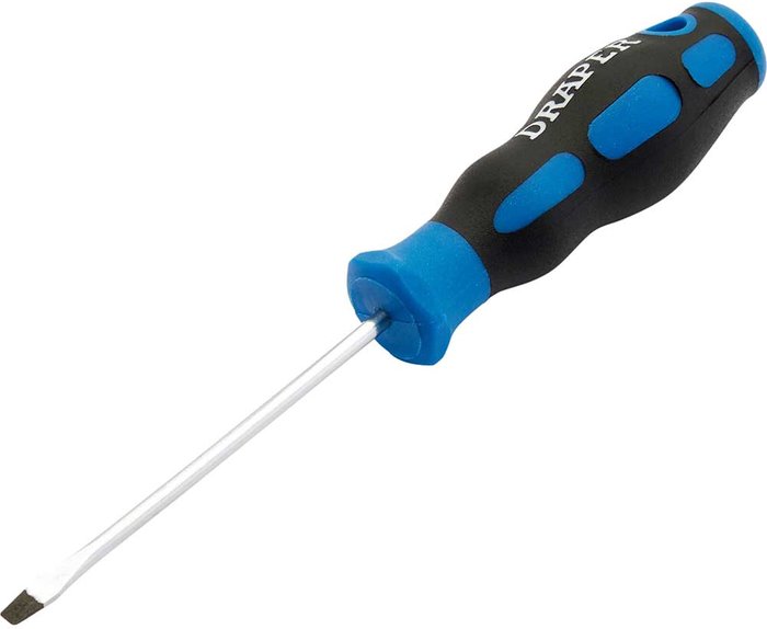 Tooled Up | Draper Draper - 48919 3.2 x 75mm Plain Slot Screwdriver with Soft Grip Handles Draper Draper - 48919 3.2 x 75mm Plain Slot Screwdriver with Soft Grip Handles