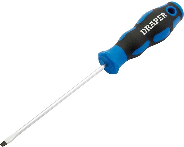 Tooled Up | Draper Draper Flared Slotted Screwdriver 3.2mm 100mm Draper Draper Flared Slotted Screwdriver 3.2mm 100mm