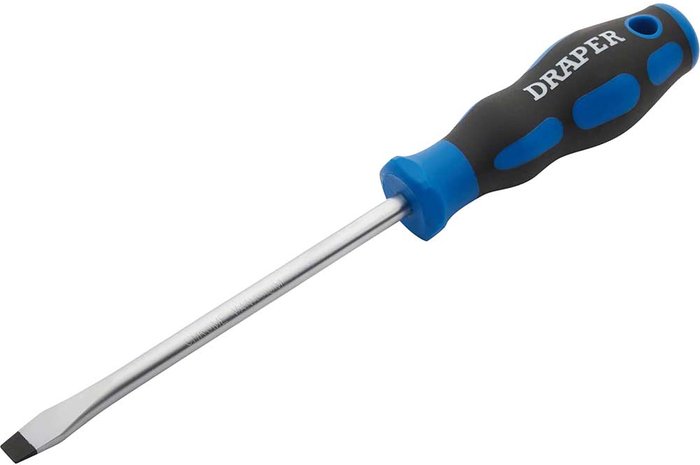Tooled Up | Draper Draper Flared Slotted Screwdriver 8mm 150mm Draper Draper Flared Slotted Screwdriver 8mm 150mm