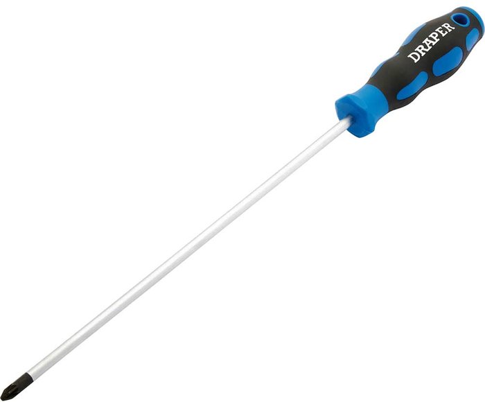 Tooled Up | Draper Draper - 48930 No.2 x 250mm PZ Type Screwdriver with Soft Grip Handles Draper Draper - 48930 No.2 x 250mm PZ Type Screwdriver with Soft Grip Handles