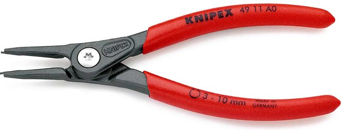 Tooled Up | Knipex Knipex 49 11 External Straight Precision Circlip Pliers 3mm - 10mm Knipex Knipex 49 11 External Straight Precision Circlip Pliers 3mm - 10mm