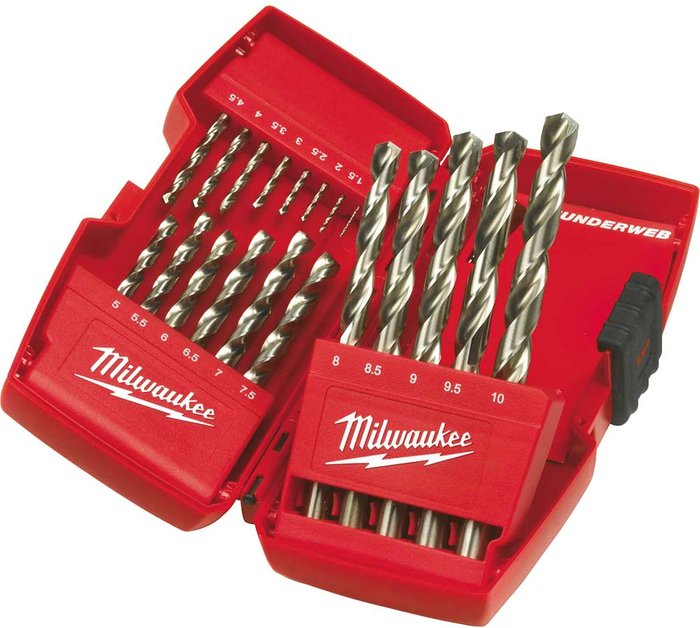 Tooled Up | Milwaukee Milwaukee 19 Piece Thunderweb Hss-G Drill Set Milwaukee Milwaukee 19 Piece Thunderweb Hss-G Drill Set