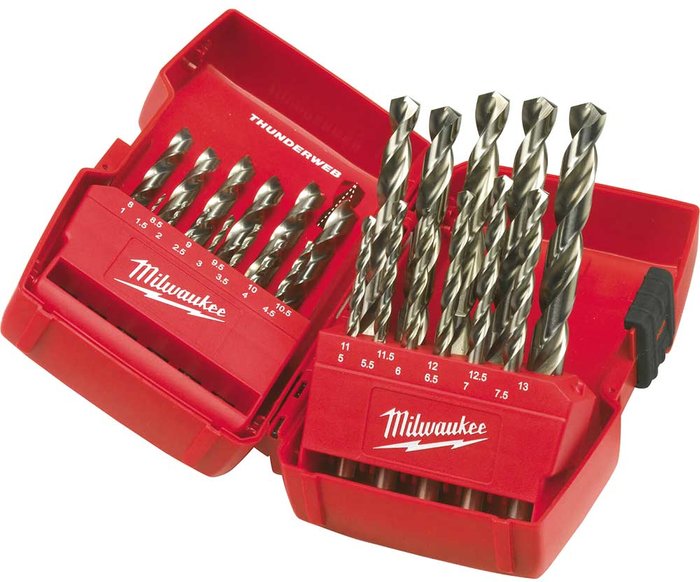 Tooled Up | Milwaukee Milwaukee 25 Piece Thunderweb Hss-G Drill Set Milwaukee Milwaukee 25 Piece Thunderweb Hss-G Drill Set