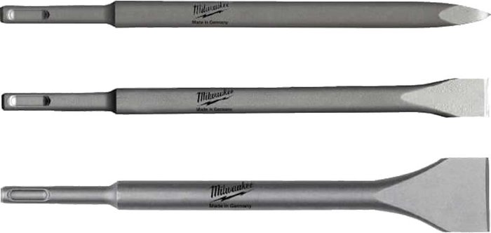 Tooled Up | Milwaukee Milwaukee 3 Piece SDS+ Chisel Set Milwaukee Milwaukee 3 Piece SDS+ Chisel Set