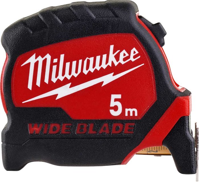 Tooled Up | Milwaukee Milwaukee Premium Wide Blade Tape Measure Metric Metric 5m 27mm Milwaukee Milwaukee Premium Wide Blade Tape Measure Metric Metric 5m 27mm