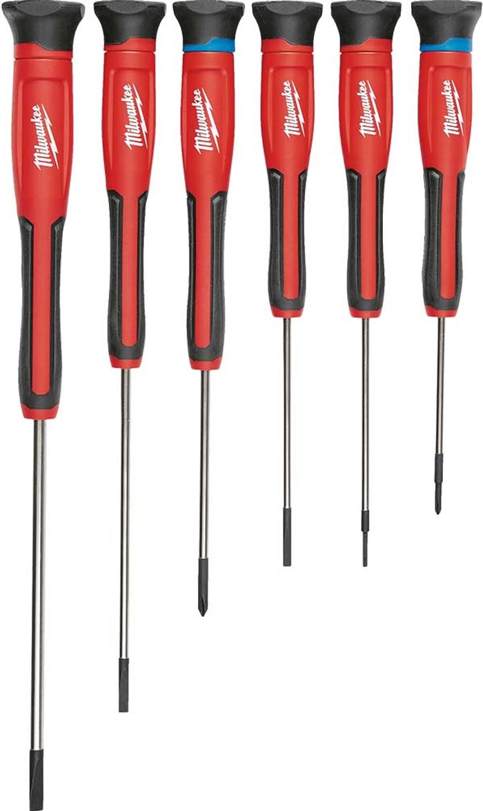 Tooled Up | Milwaukee Milwaukee 6 Piece Precision Screwdriver Set Milwaukee Milwaukee 6 Piece Precision Screwdriver Set