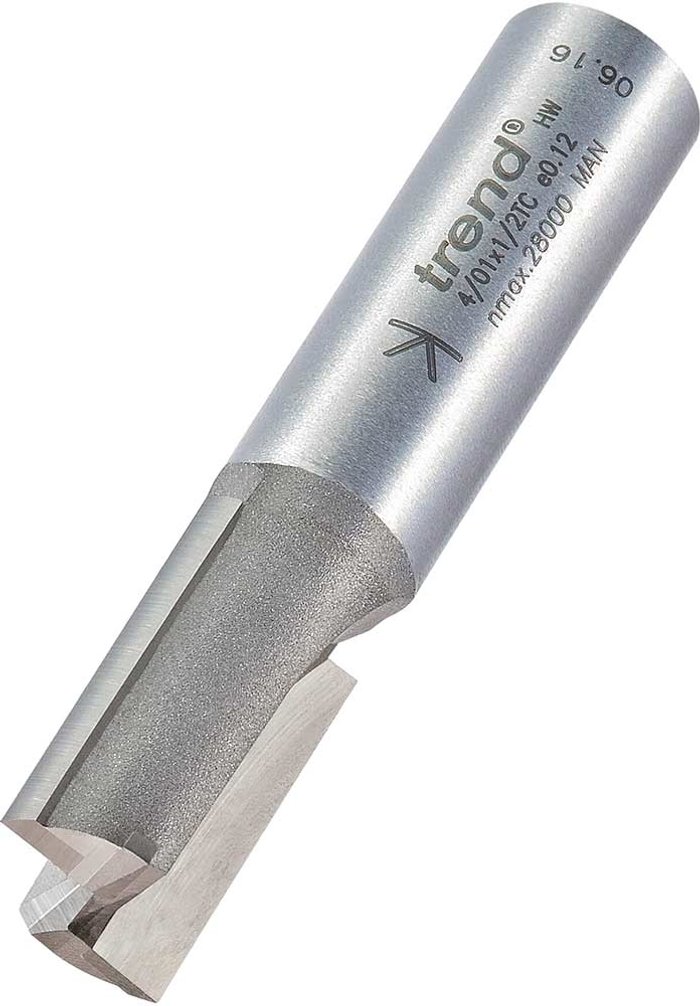 Tooled Up | Trend Trend Professional Two Flute Straight Router Cutter 14mm 25mm 1/2 Trend Trend Professional Two Flute Straight Router Cutter 14mm 25mm 1/2