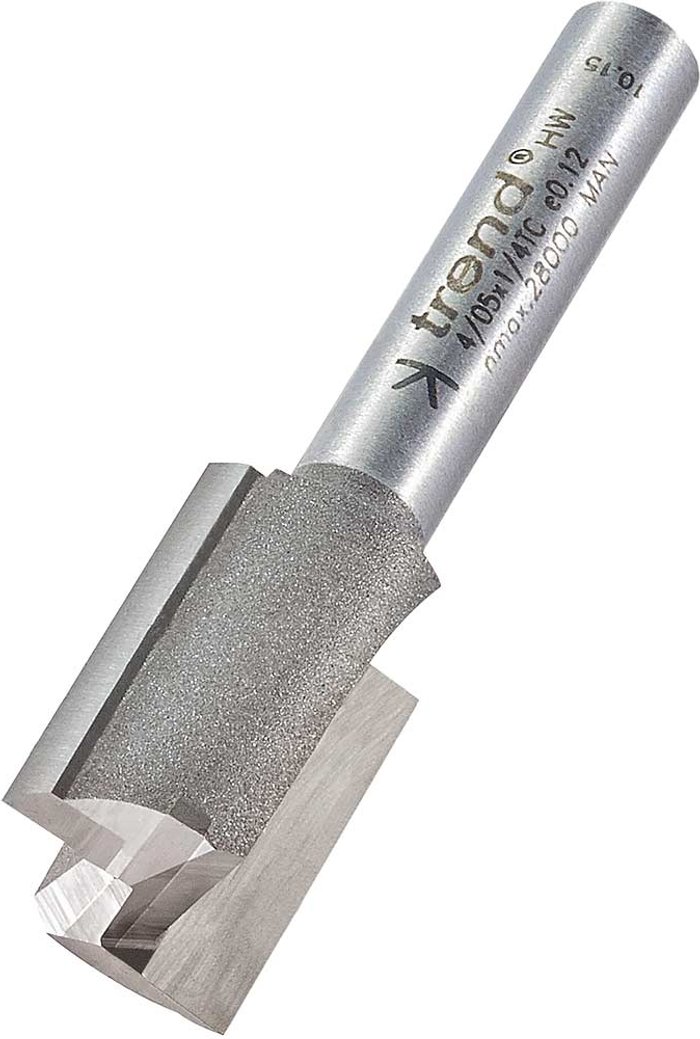 Tooled Up | Trend Trend Professional Two Flute Straight Router Cutter 14mm 20mm 1/4 Trend Trend Professional Two Flute Straight Router Cutter 14mm 20mm 1/4