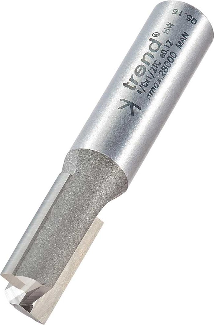 Tooled Up | Trend Trend Professional Two Flute Straight Router Cutter 13mm 26mm 1/2 Trend Trend Professional Two Flute Straight Router Cutter 13mm 26mm 1/2