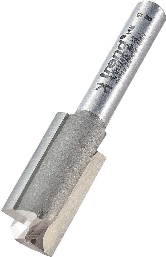 Tooled Up | Trend Trend Professional Two Flute Straight Router Cutter 13mm 26mm 1/4 Trend Trend Professional Two Flute Straight Router Cutter 13mm 26mm 1/4