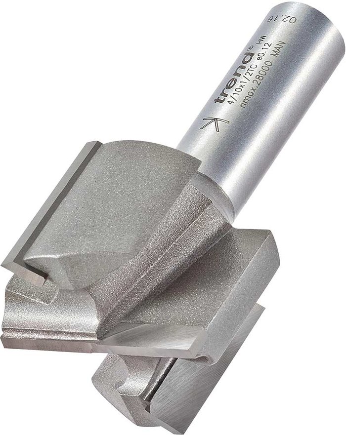 Tooled Up | Trend Trend Professional Two Flute Straight Router Cutter 35mm 25mm 1/2 Trend Trend Professional Two Flute Straight Router Cutter 35mm 25mm 1/2