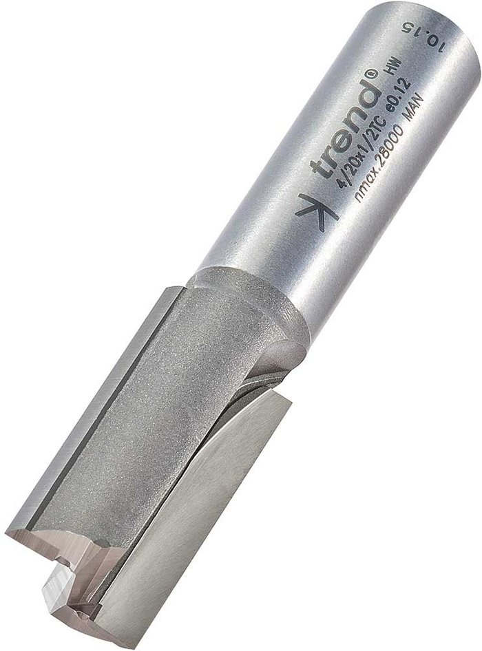 Tooled Up | Trend Trend Professional Two Flute Straight Router Cutter 15.9mm 32mm 1/2 Trend Trend Professional Two Flute Straight Router Cutter 15.9mm 32mm 1/2