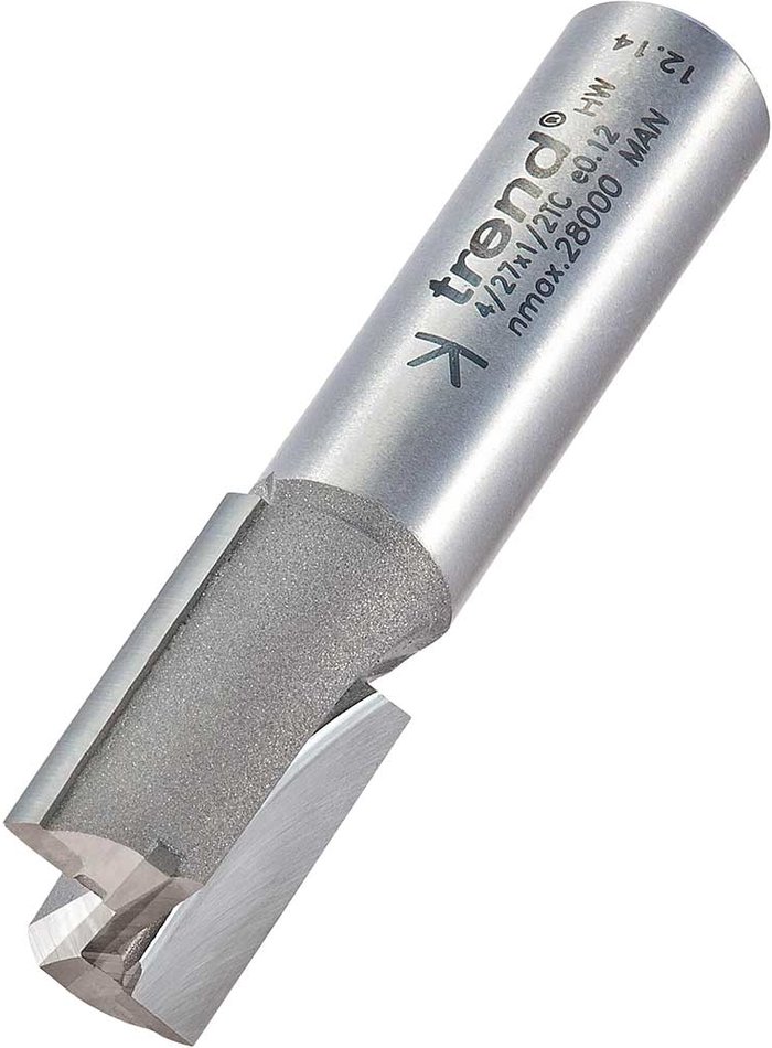 Tooled Up | Trend Trend Professional Two Flute Straight Router Cutter 16mm 25mm 1/2 Trend Trend Professional Two Flute Straight Router Cutter 16mm 25mm 1/2