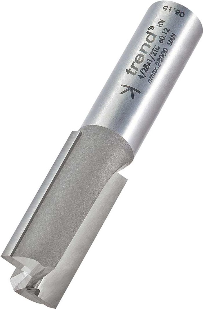 Tooled Up | Trend Trend Professional Two Flute Straight Router Cutter 16mm 35mm 1/2 Trend Trend Professional Two Flute Straight Router Cutter 16mm 35mm 1/2