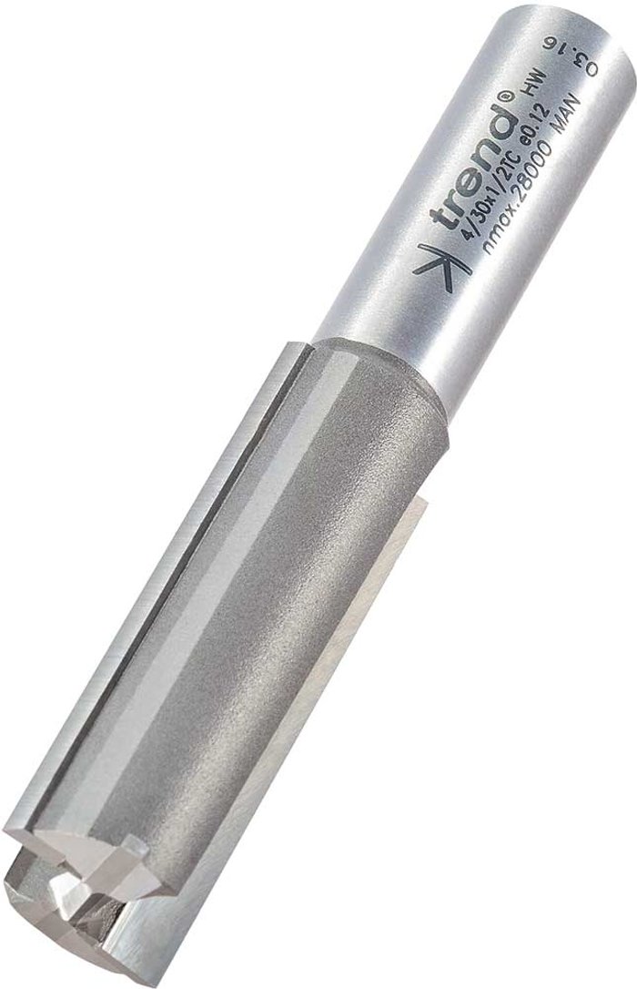 Tooled Up | Trend Trend Professional Two Flute Straight Router Cutter 18mm 50mm 1/2 Trend Trend Professional Two Flute Straight Router Cutter 18mm 50mm 1/2