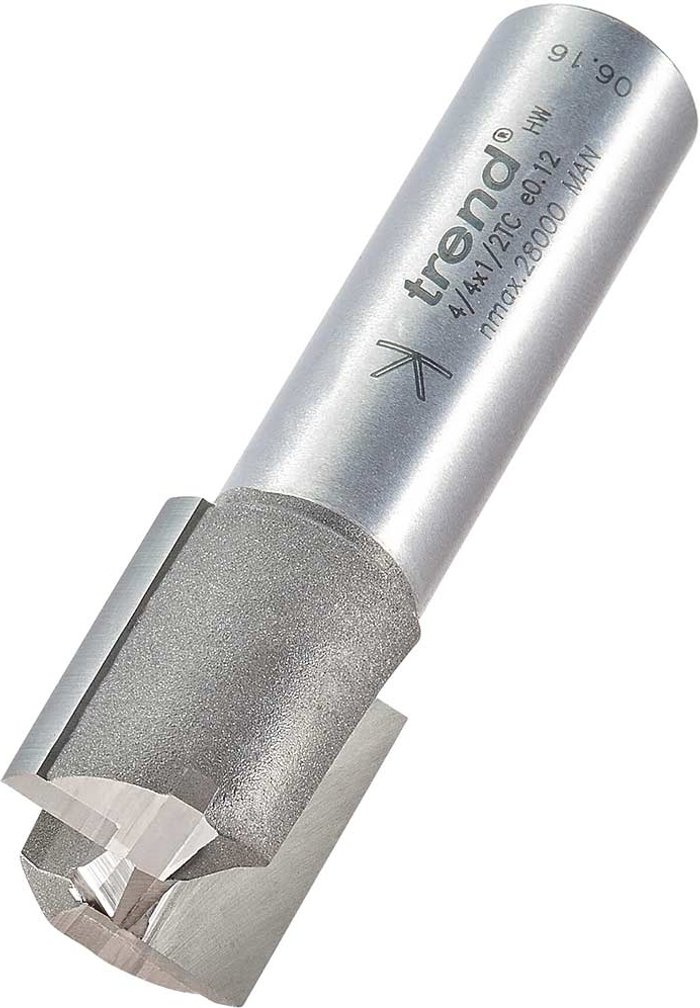 Tooled Up | Trend Trend Professional Two Flute Straight Router Cutter 18.2mm 19mm 1/2 Trend Trend Professional Two Flute Straight Router Cutter 18.2mm 19mm 1/2