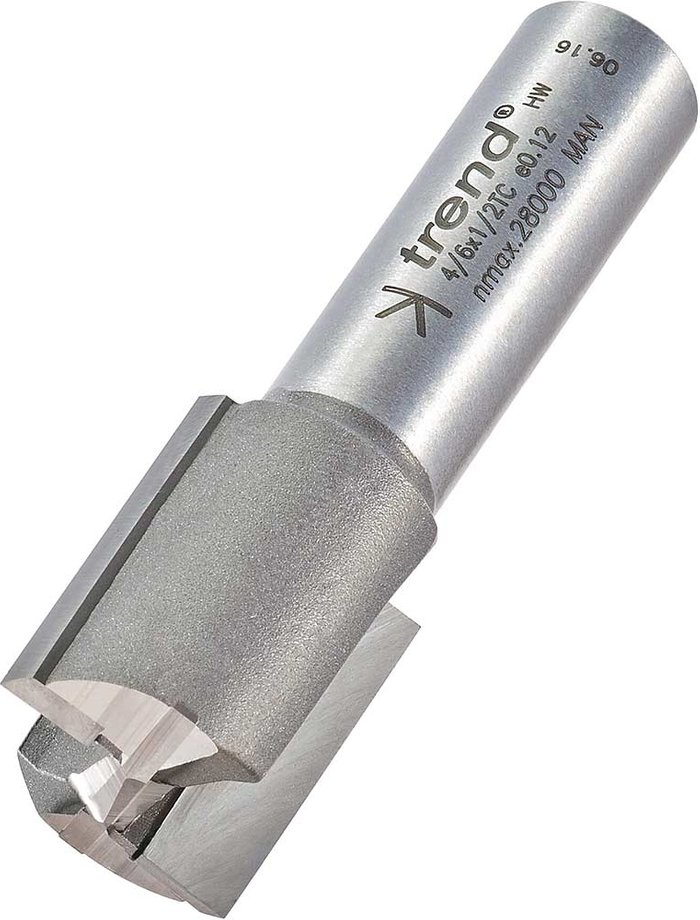 Tooled Up | Trend Trend Professional Two Flute Straight Router Cutter 20mm 25mm 1/2 Trend Trend Professional Two Flute Straight Router Cutter 20mm 25mm 1/2