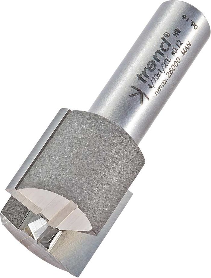 Tooled Up | Trend Trend Professional Two Flute Straight Router Cutter 25mm 25mm 1/2 Trend Trend Professional Two Flute Straight Router Cutter 25mm 25mm 1/2