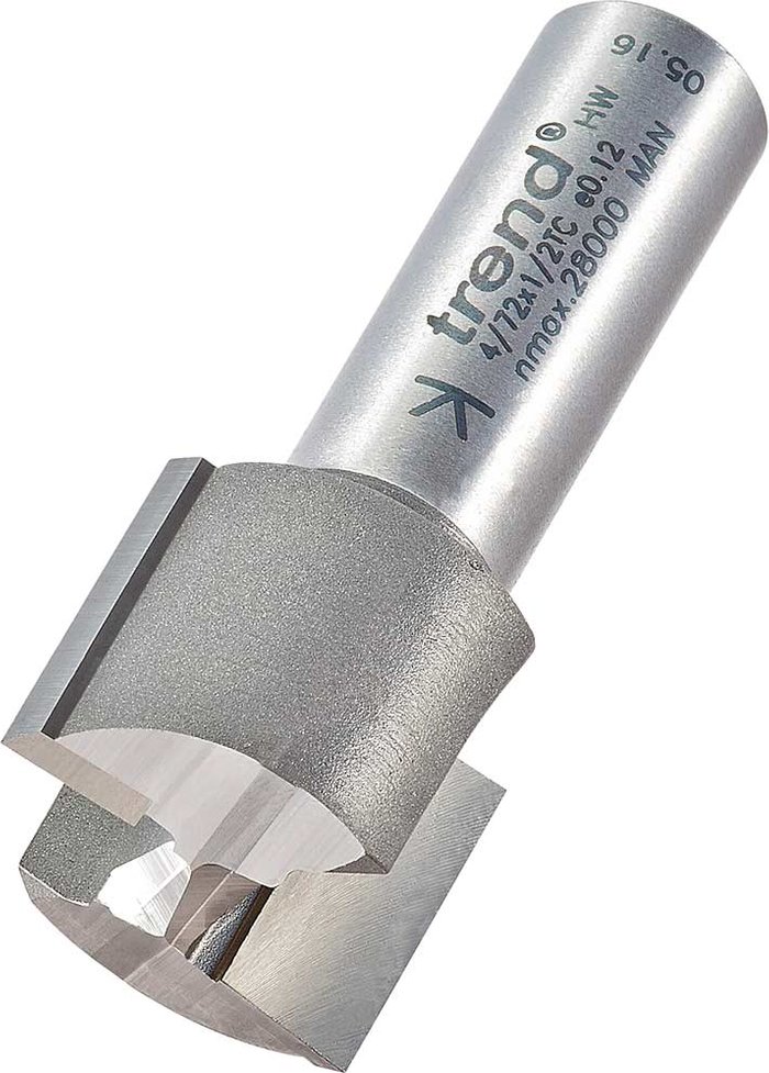 Tooled Up | Trend Trend Professional Two Flute Straight Router Cutter 24mm 19mm 1/2 Trend Trend Professional Two Flute Straight Router Cutter 24mm 19mm 1/2