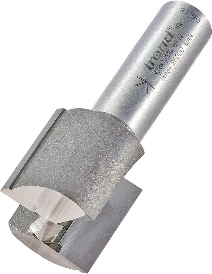 Tooled Up | Trend Trend Professional Two Flute Straight Router Cutter 25.4mm 25mm 1/2 Trend Trend Professional Two Flute Straight Router Cutter 25.4mm 25mm 1/2