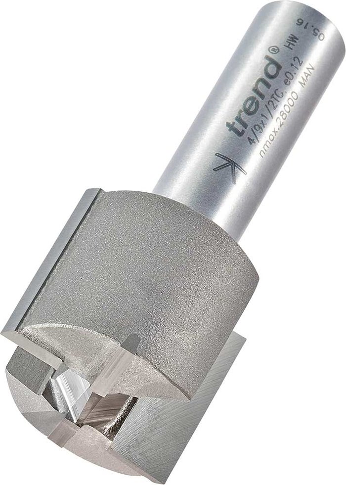 Tooled Up | Trend Trend Professional Two Flute Straight Router Cutter 28.5mm 25mm 1/2 Trend Trend Professional Two Flute Straight Router Cutter 28.5mm 25mm 1/2