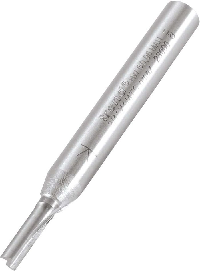 Tooled Up | Trend Trend Professional Two Flute Straight Router Cutter 3.2mm 11mm 1/4 Trend Trend Professional Two Flute Straight Router Cutter 3.2mm 11mm 1/4