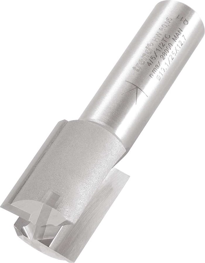 Tooled Up | Trend Trend Professional Two Flute Straight Router Cutter 19mm 25mm 1/4 Trend Trend Professional Two Flute Straight Router Cutter 19mm 25mm 1/4