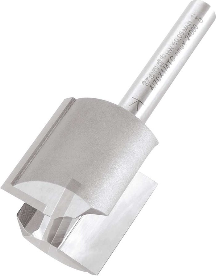 Tooled Up | Trend Trend Professional Two Flute Straight Router Cutter 25mm 25mm 1/4 Trend Trend Professional Two Flute Straight Router Cutter 25mm 25mm 1/4