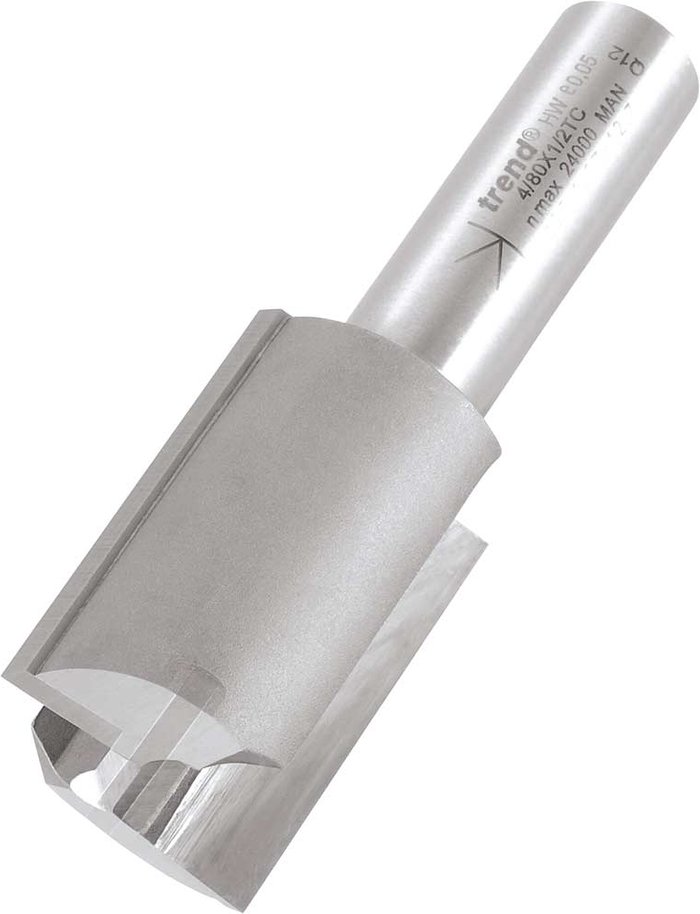 Tooled Up | Trend Trend Professional Two Flute Straight Router Cutter 25.4mm 37mm 1/2 Trend Trend Professional Two Flute Straight Router Cutter 25.4mm 37mm 1/2