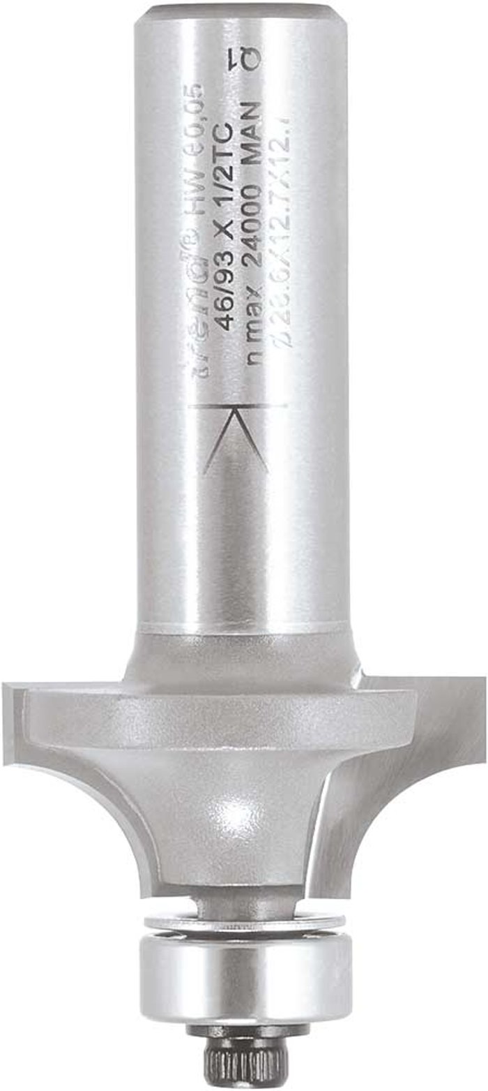 Tooled Up | Trend Trend Bearing Guided Ovolo and Round Router Cutter 28mm 12.7mm 1/2 Trend Trend Bearing Guided Ovolo and Round Router Cutter 28mm 12.7mm 1/2