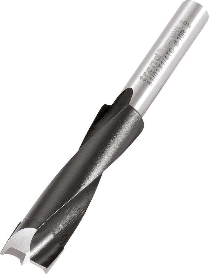 Tooled Up | Trend Trend Router Dowel Drill 10mm 35mm 1/4 Trend Trend Router Dowel Drill 10mm 35mm 1/4
