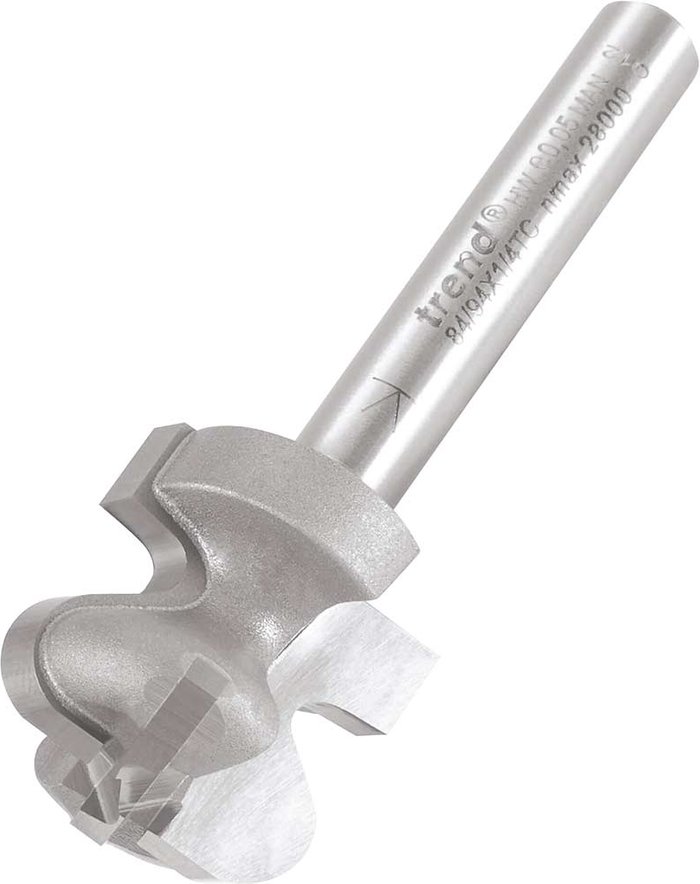 Tooled Up | Trend Trend Drawer Pull Router Cutter 19mm 13mm 1/4 Trend Trend Drawer Pull Router Cutter 19mm 13mm 1/4