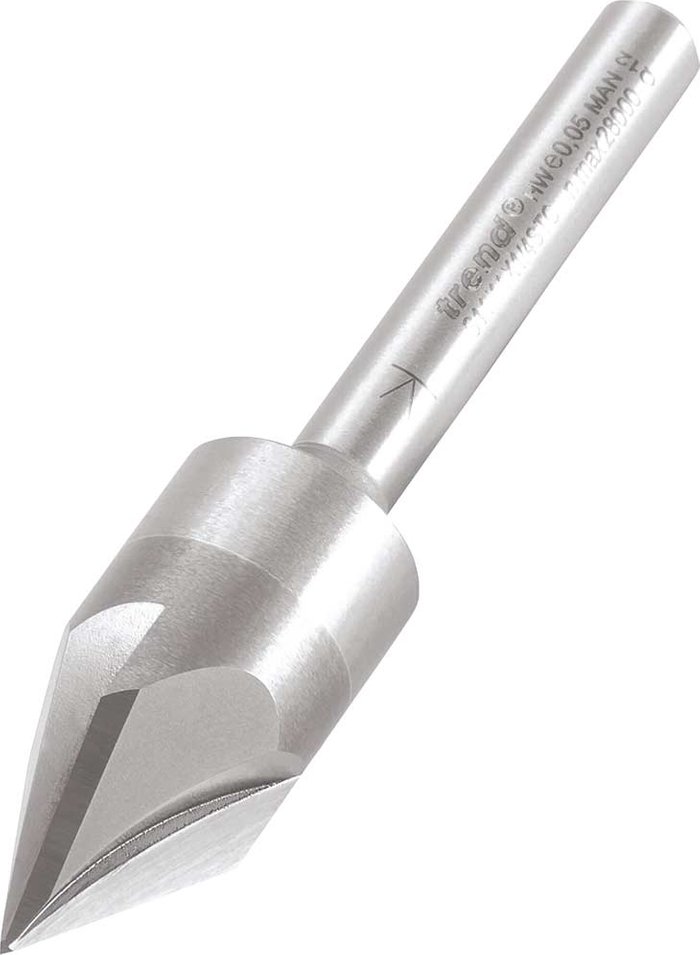 Tooled Up | Trend Trend Three Flute Engraver Router Cutter 14.5mm 12.5mm 1/4 Trend Trend Three Flute Engraver Router Cutter 14.5mm 12.5mm 1/4