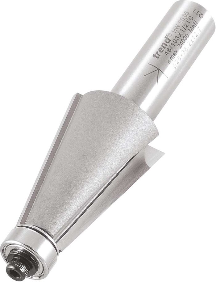 Tooled Up | Trend Trend Bevel Bearing Guided Router Cutter 26mm 35mm 1/2 Trend Trend Bevel Bearing Guided Router Cutter 26mm 35mm 1/2